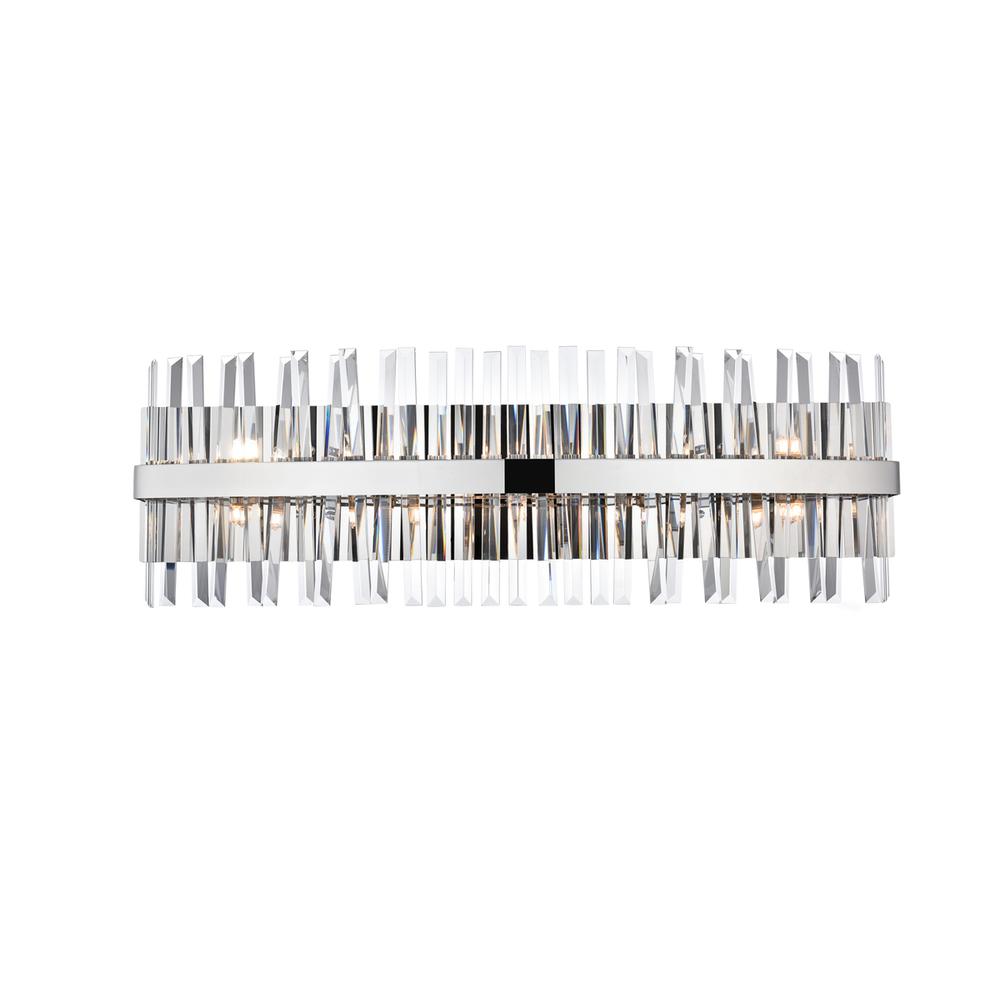 Serephina 36 inch crystal bath sconce in chrome. Picture 1