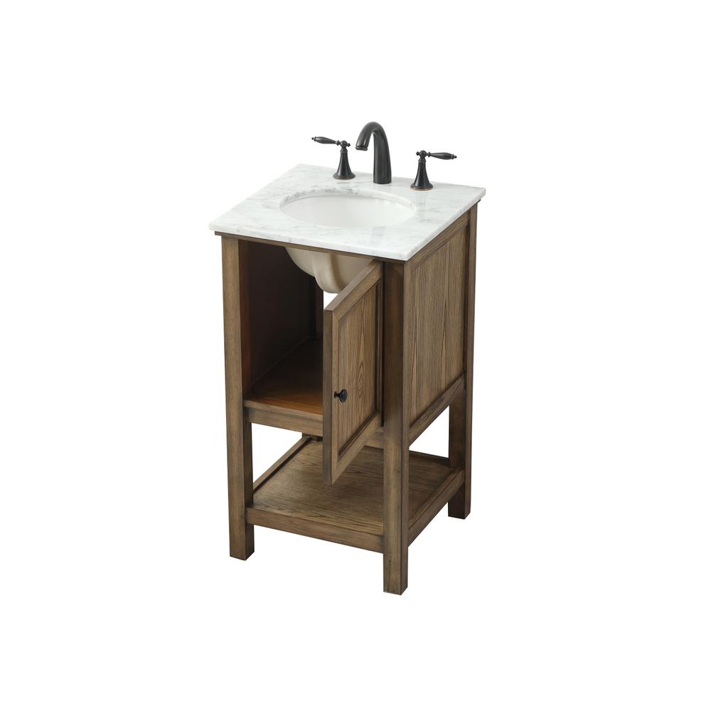 19 inch Single bathroom vanity in driftwood. Picture 9
