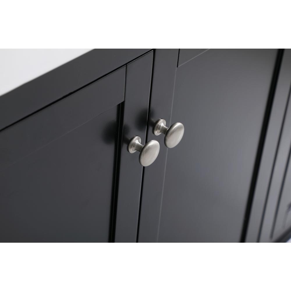42 inch Single bathroom vanity in black with backsplash. Picture 12