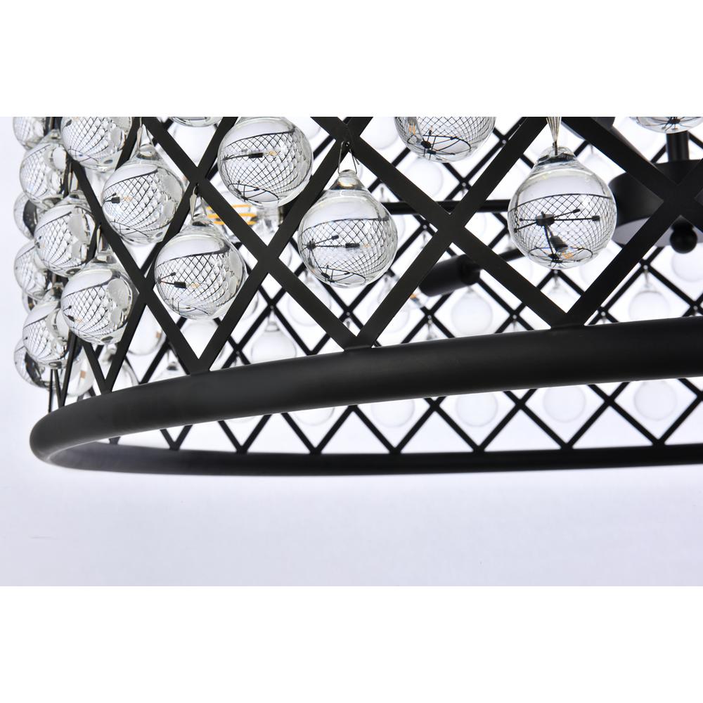 Madison 12 light Matte Black Chandelier Clear Royal Cut Crystal. Picture 3