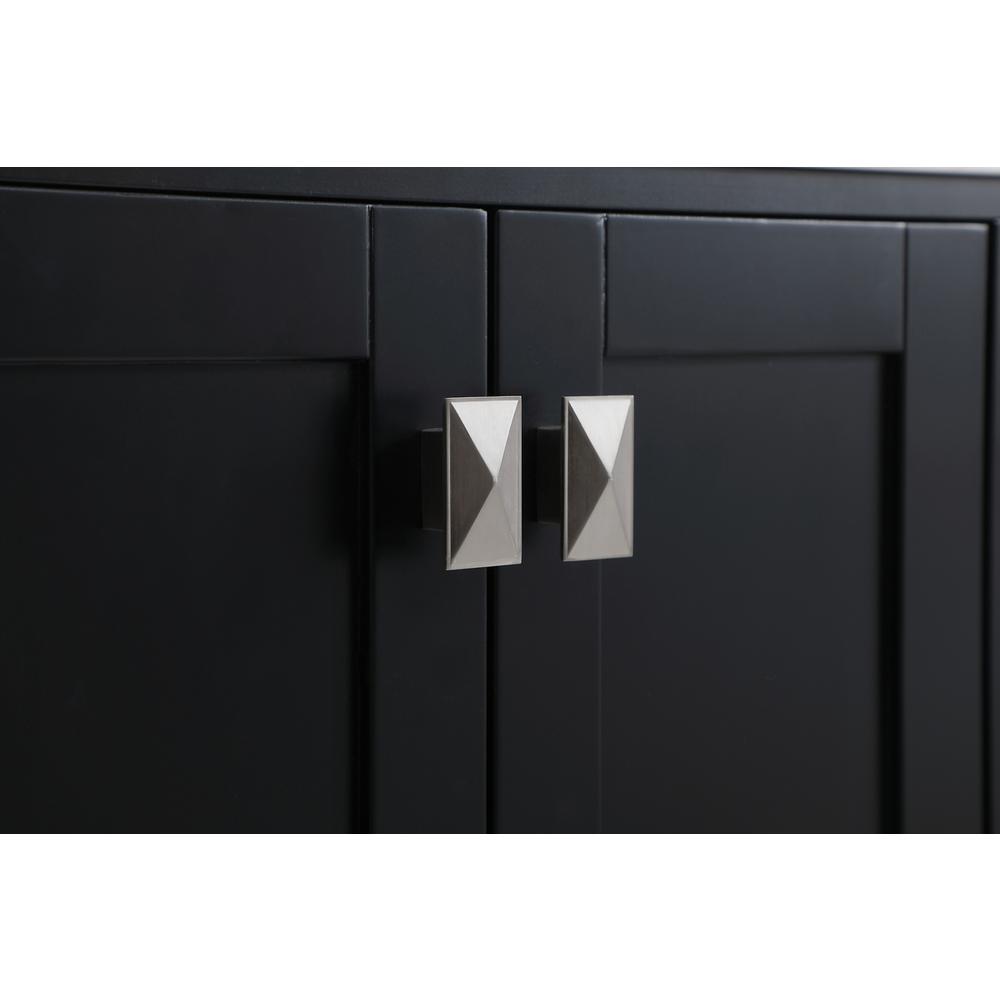 32 inch Single Bathroom Vanity in Black with Backsplash. Picture 13