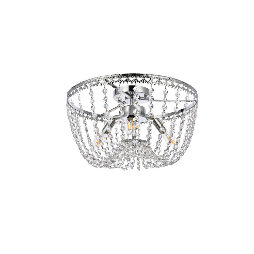Kylie 16 inch flush mount in chrome. Picture 6