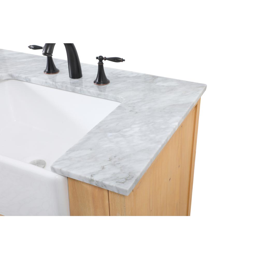 72 inch double bathroom vanity in natural wood. Picture 11