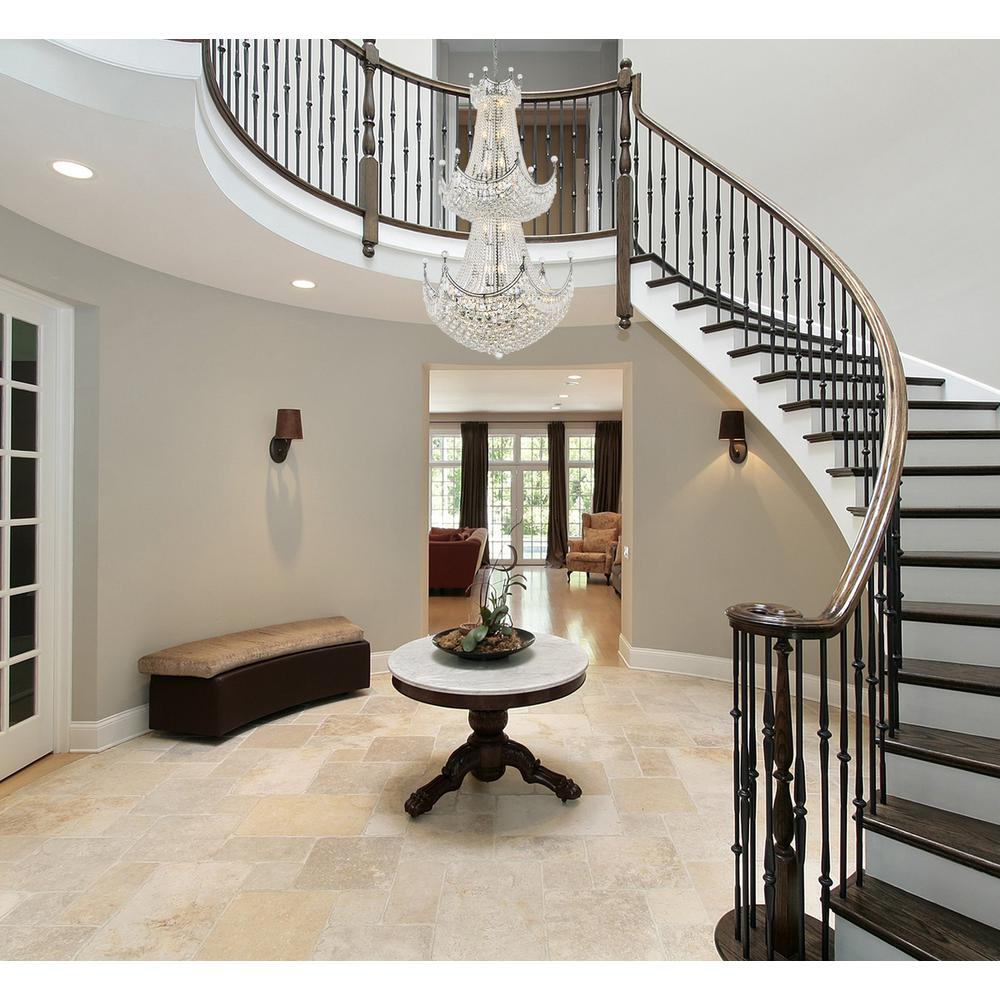 Corona 36 light Chrome Chandelier Clear Royal Cut Crystal. Picture 8