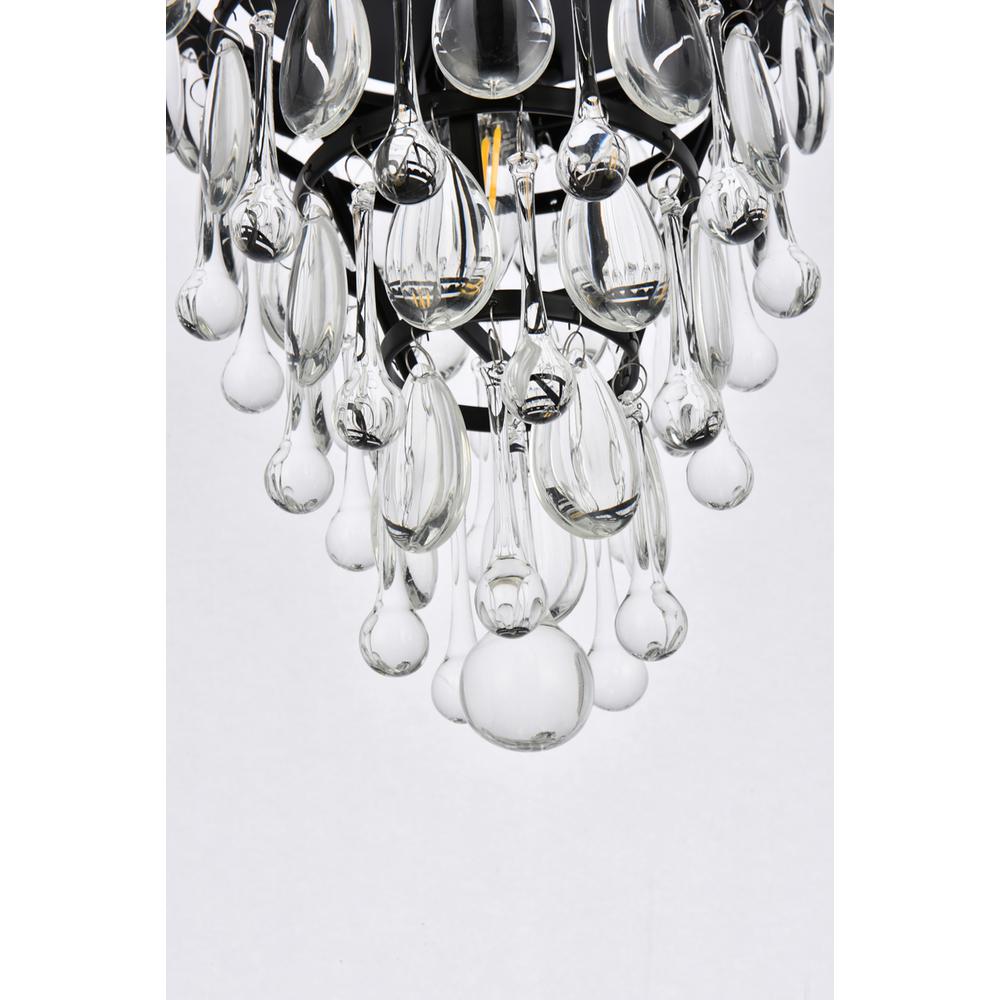 Nordic 1 light black flush mount. Picture 3
