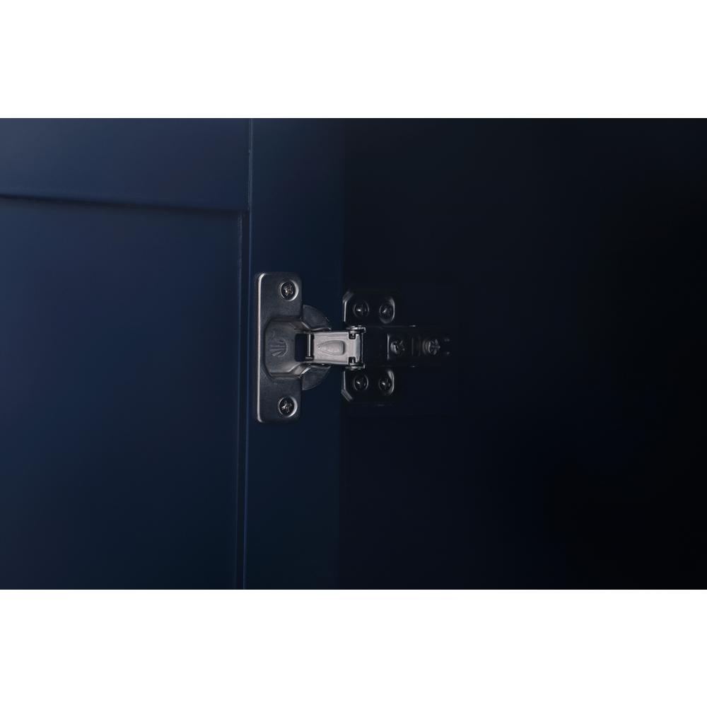 20 Inch Wide Bathroom Linen Storage Freestanding Cabinet In Blue. Picture 6