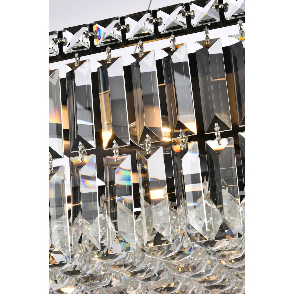 Maxime 32 Inch Black Chandelier. Picture 5