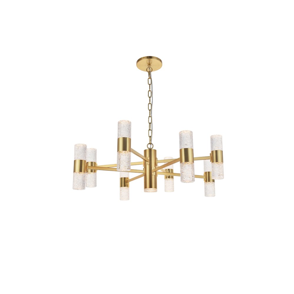 Vega 17 Light Gold Led Pendant. Picture 5