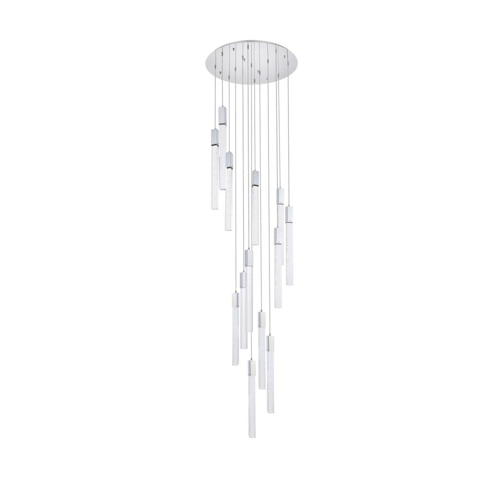 Weston 13 lights pendant in chrome. Picture 6