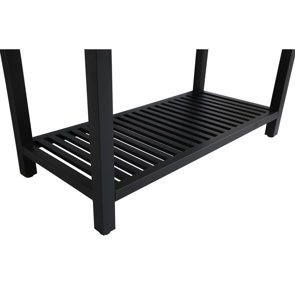 48 inch Single Bathroom Metal Vanity in Black. Picture 11