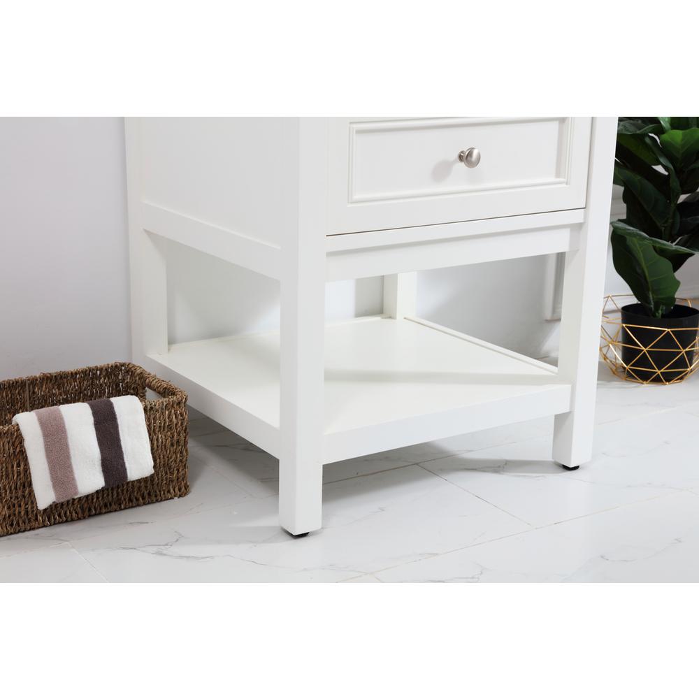 42 in. Single bathroom vanity set in White. Picture 5