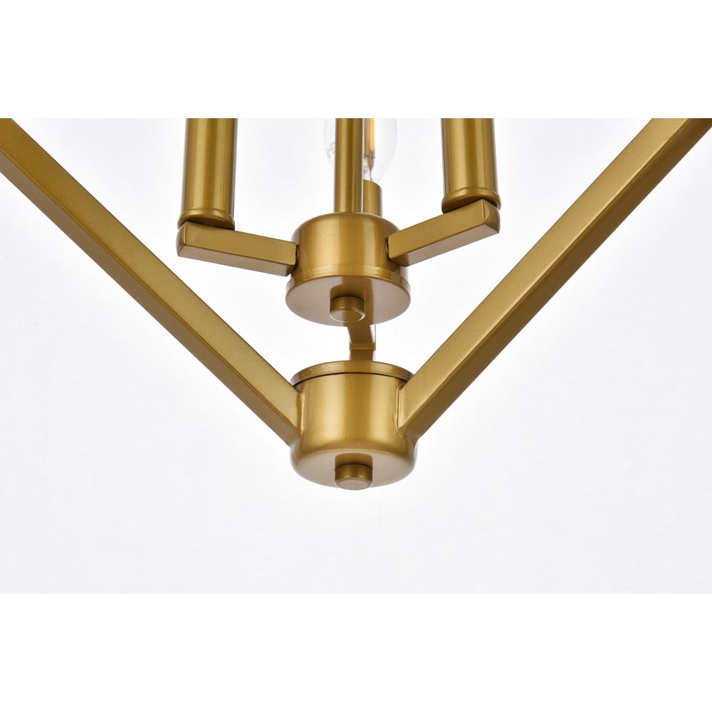 Irina 3 lights pendant in brass. Picture 3