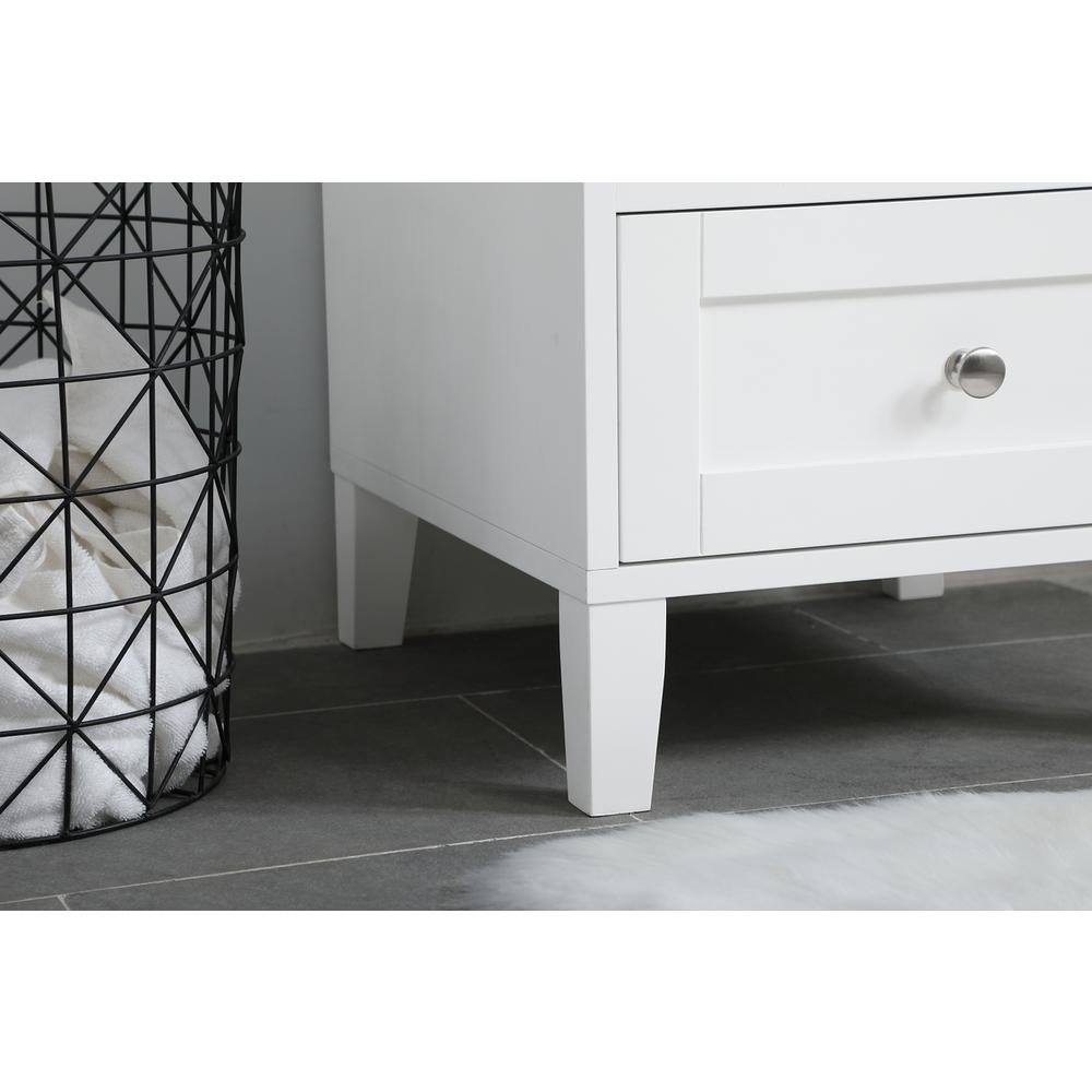 18 inch Single Bathroom Vanity in White. Picture 6