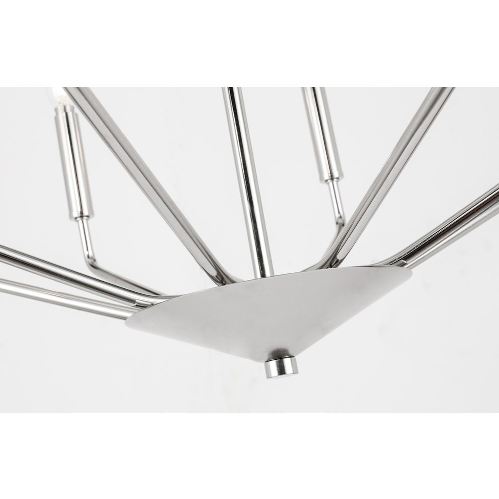 Enzo 8 Light Chrome Pendant. Picture 10