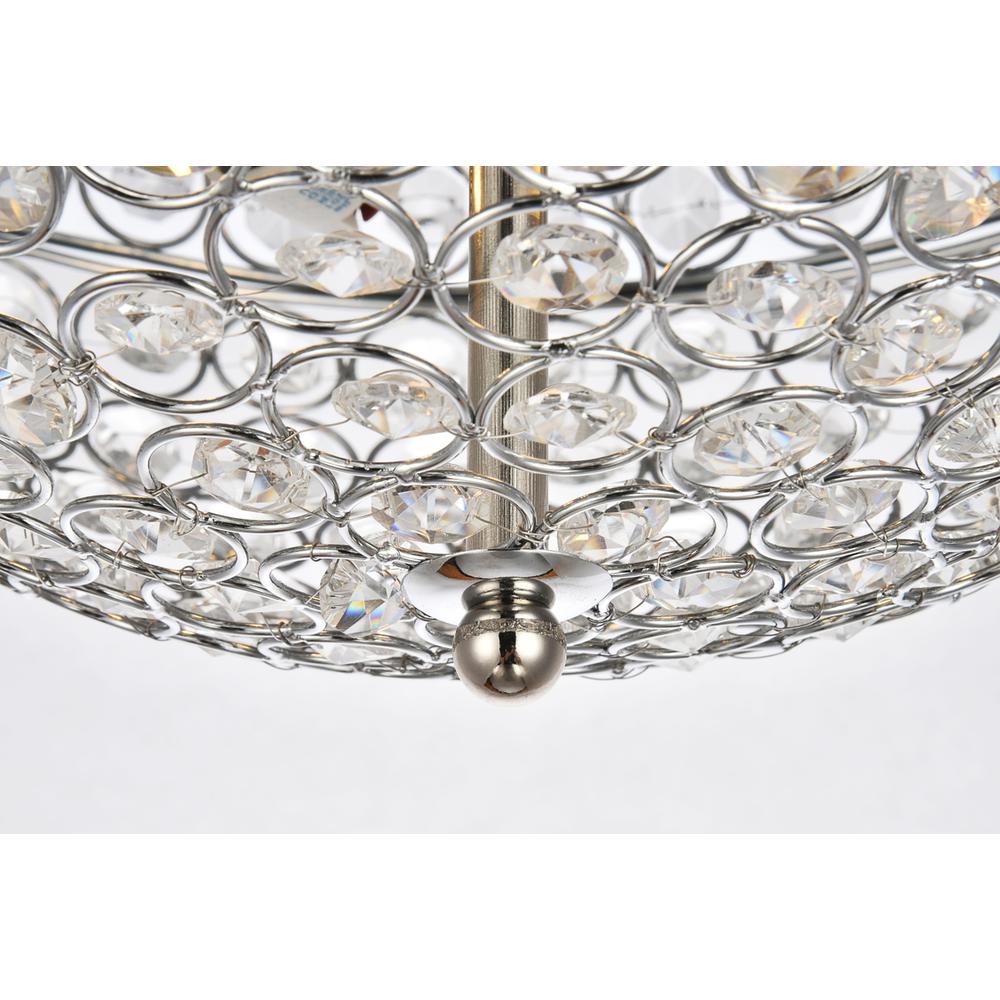 Taye Collection Flushmount D13.5 H6.3 Lt:3 Chrome Finish. Picture 5