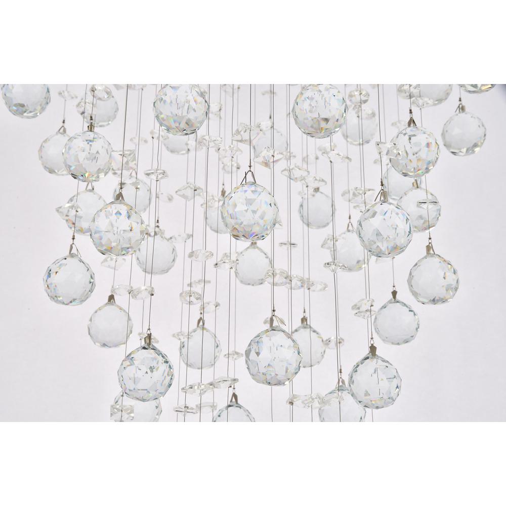 Galaxy 6 light Chrome Pendant Clear Royal Cut Crystal. Picture 4