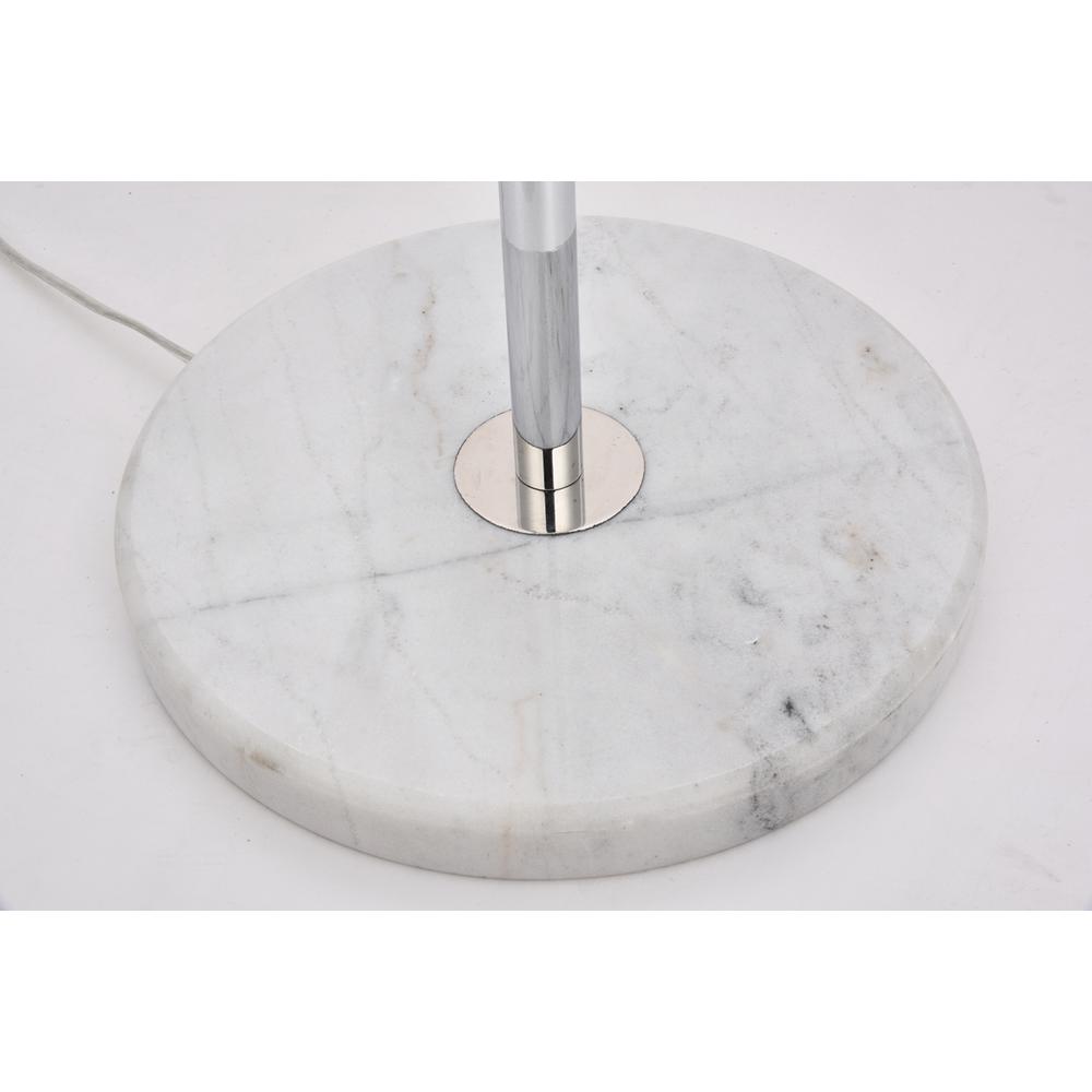 Eclipse 3 Lights Chrome Floor Lamp With Clear Glass. Picture 5