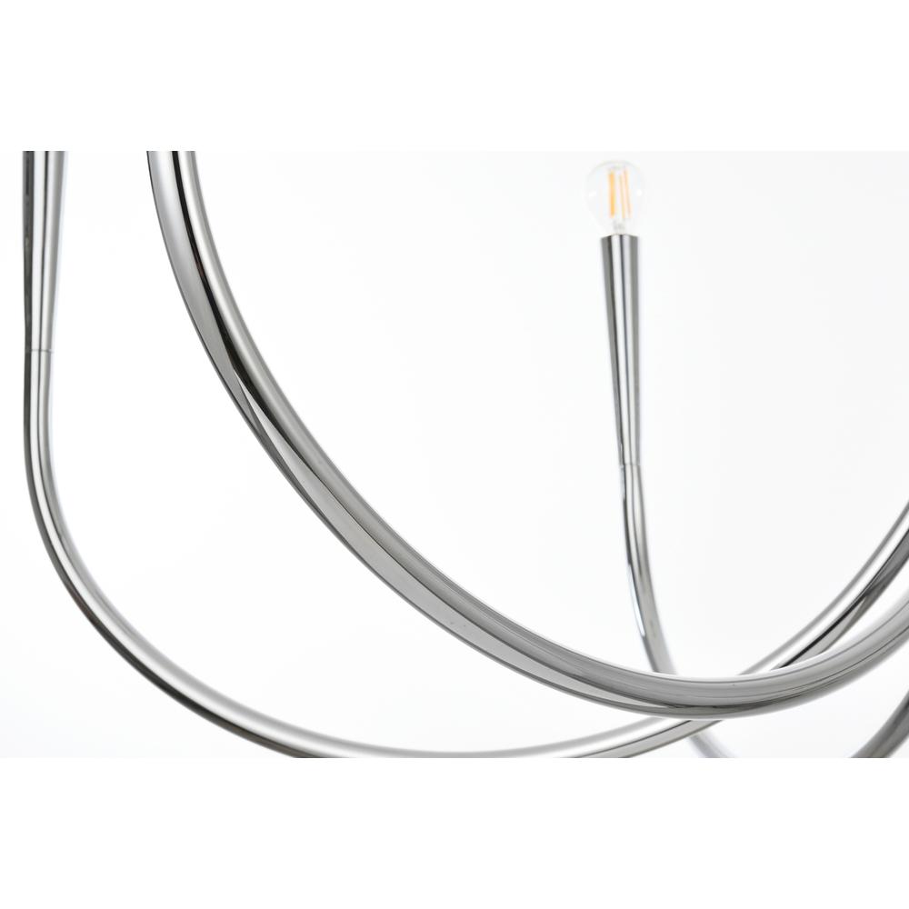 Layne 55 inch chandelier in Chrome. Picture 5