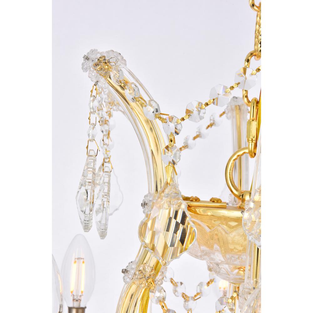 Maria Theresa 19 light Gold Chandelier Clear Royal Cut Crystal. Picture 5