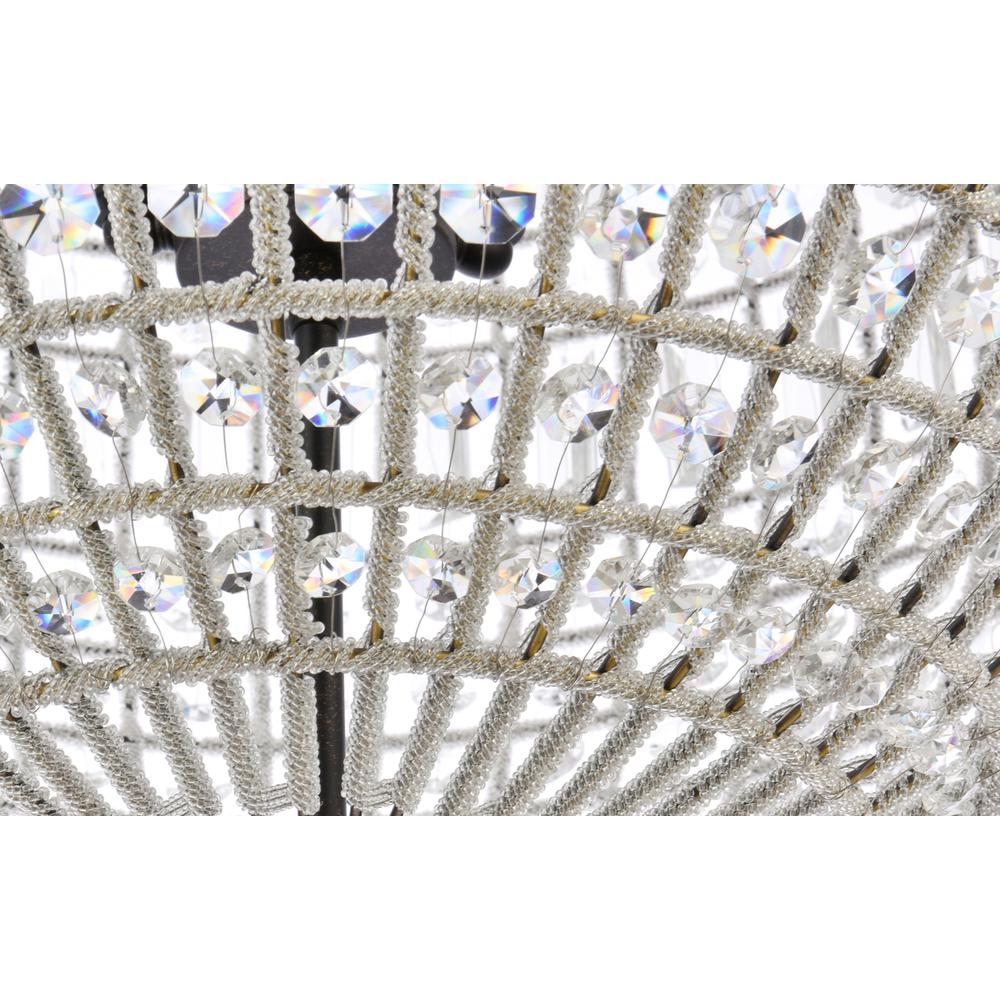 Olivia 5 light Dark Bronze Chandelier Clear Royal Cut Crystal. Picture 3