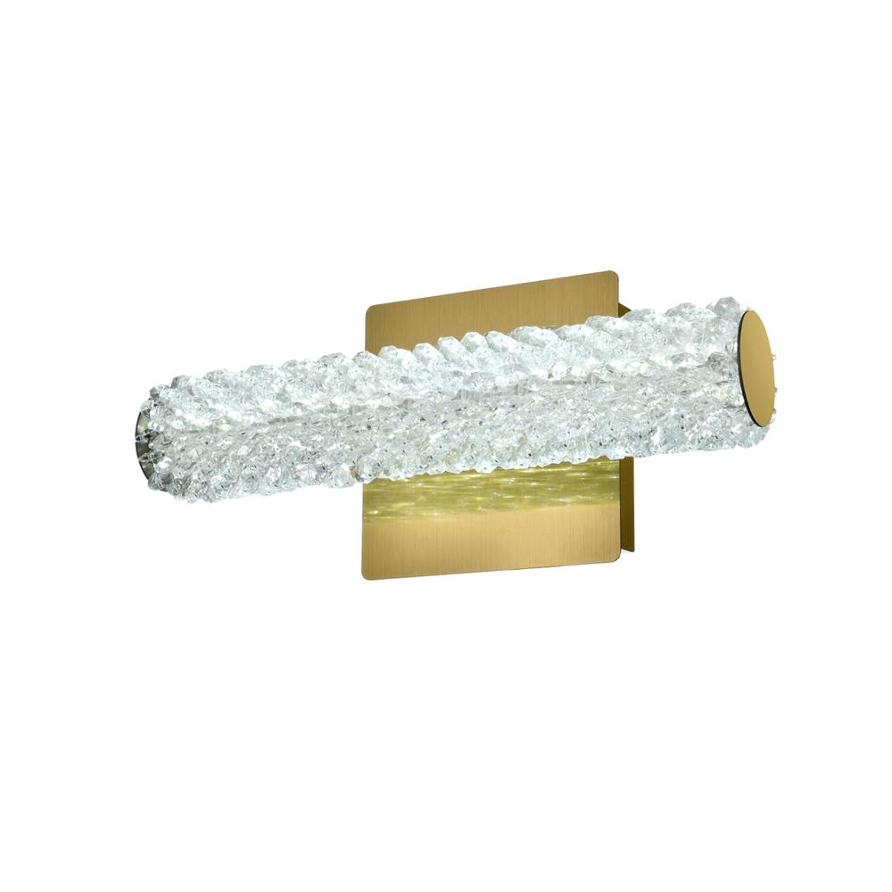 Bowen 12 inch Adjustable LED Wall Sconce in Satin Gold. Picture 4
