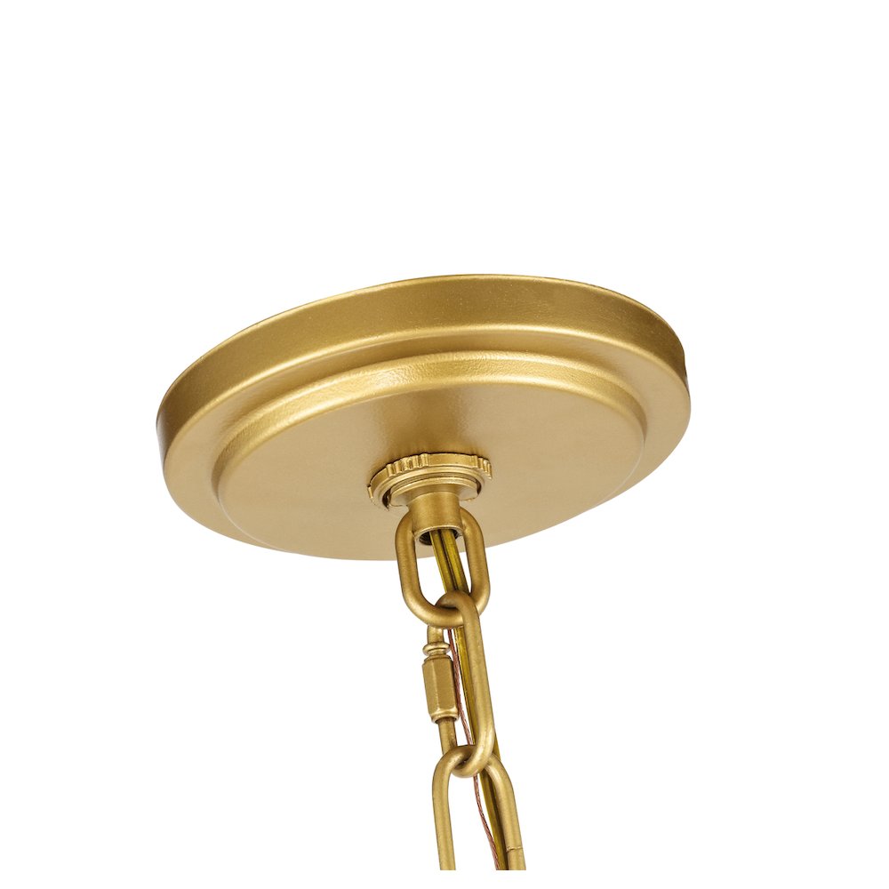 Enzo 6 Light Brass Pendant. Picture 11
