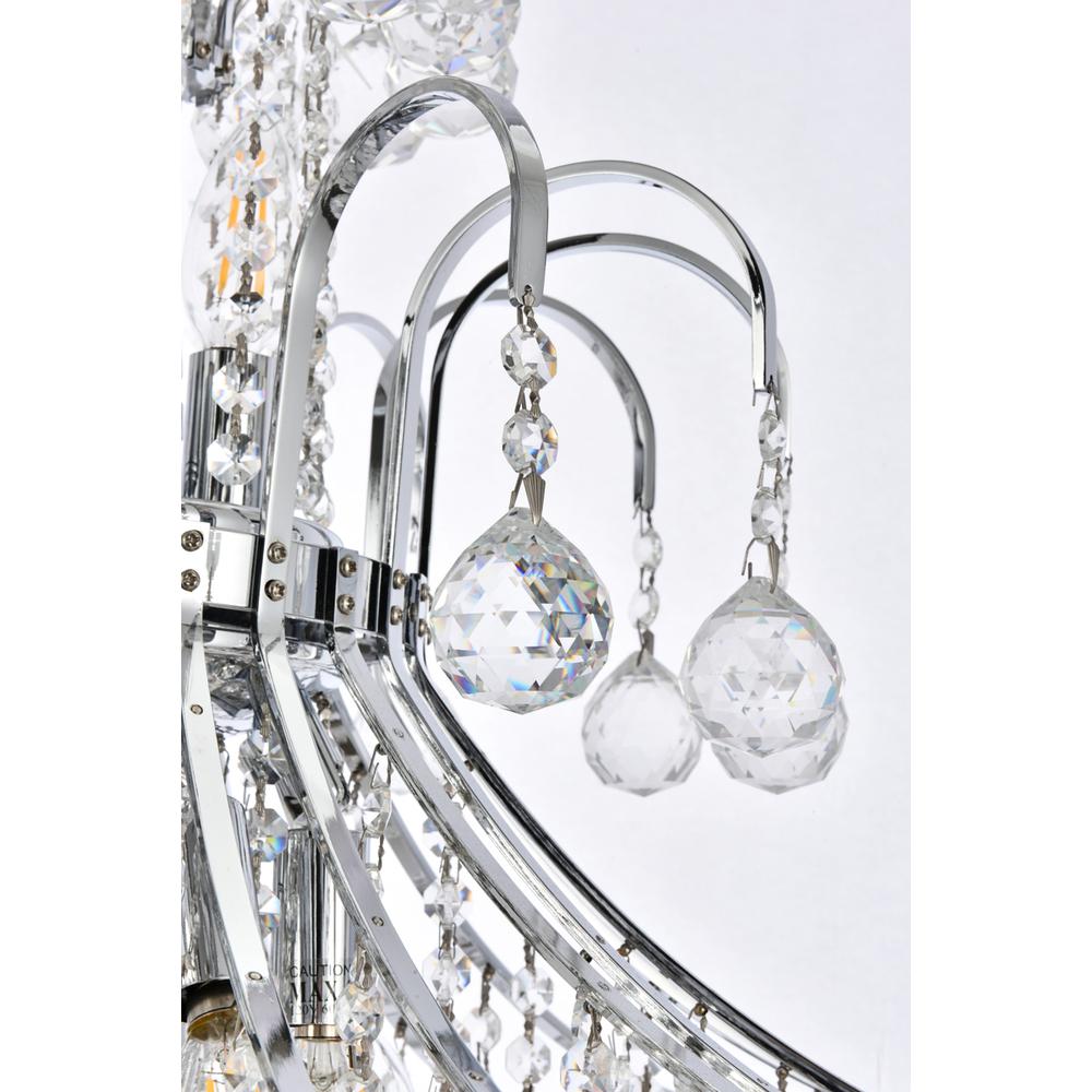 Toureg 15 light Chrome Chandelier Clear Royal Cut Crystal. Picture 4