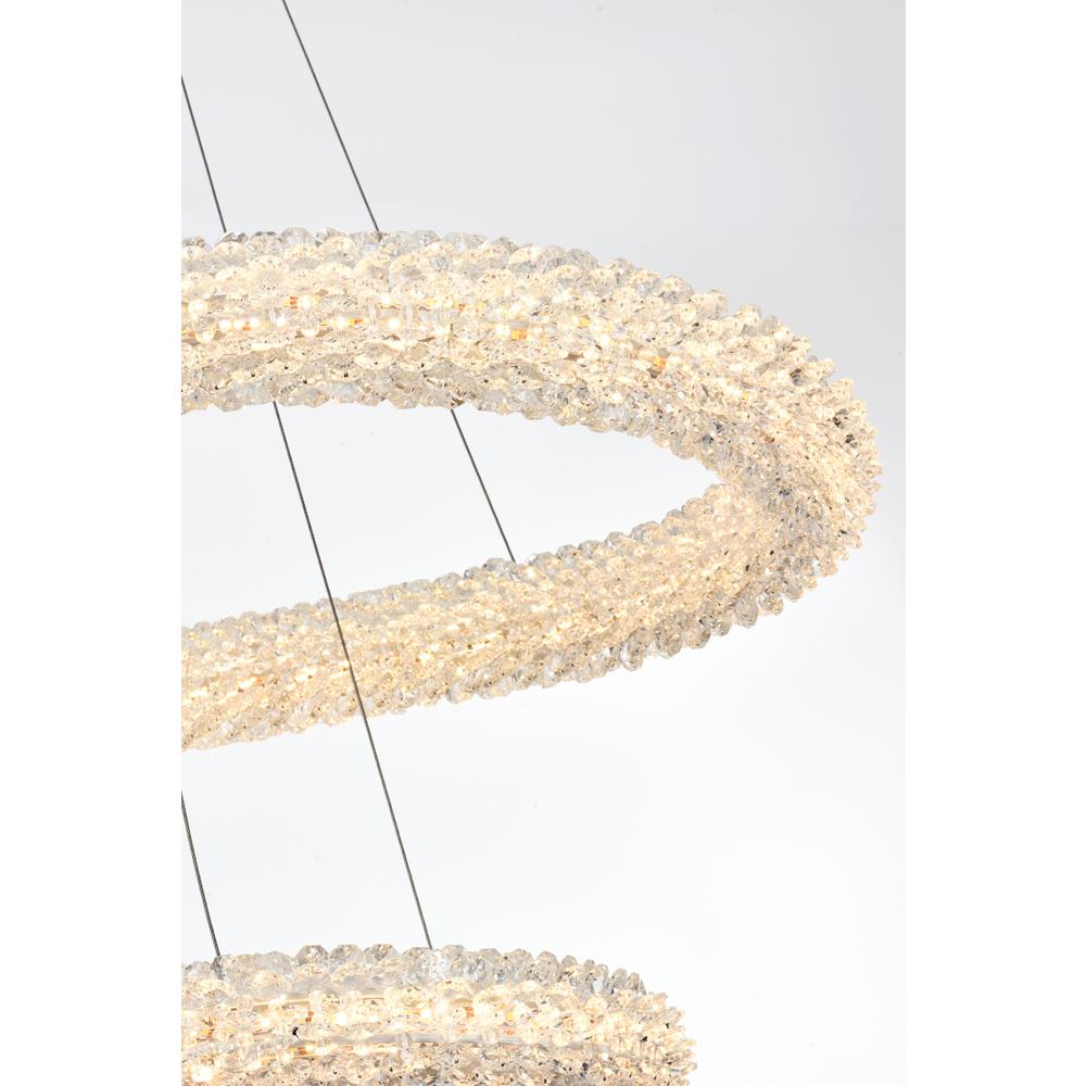 Bowen 42 inch Adjustable LED Chandelier in Satin Gold. Picture 5
