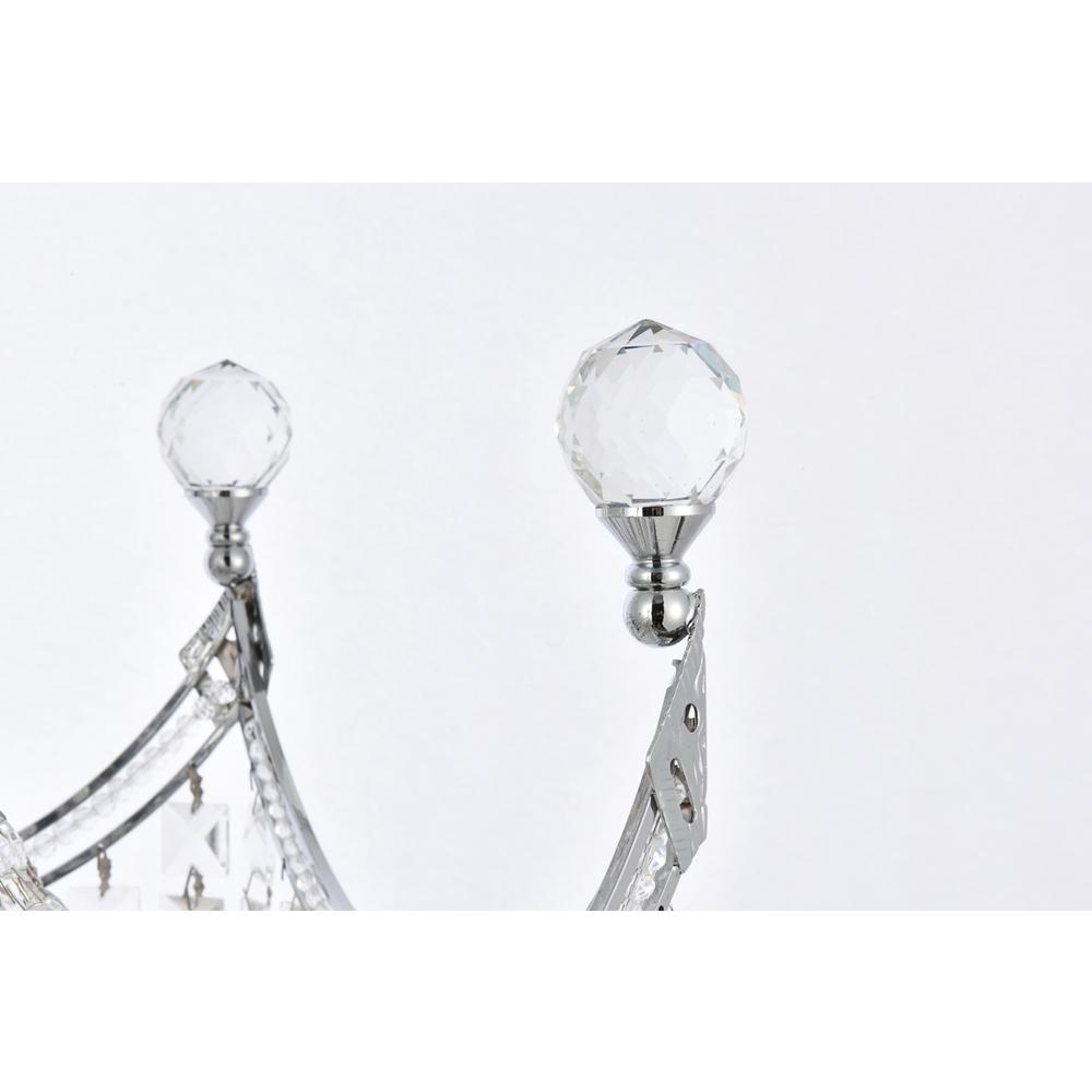 Corona 15 light Chrome Chandelier Clear Royal Cut Crystal. Picture 5