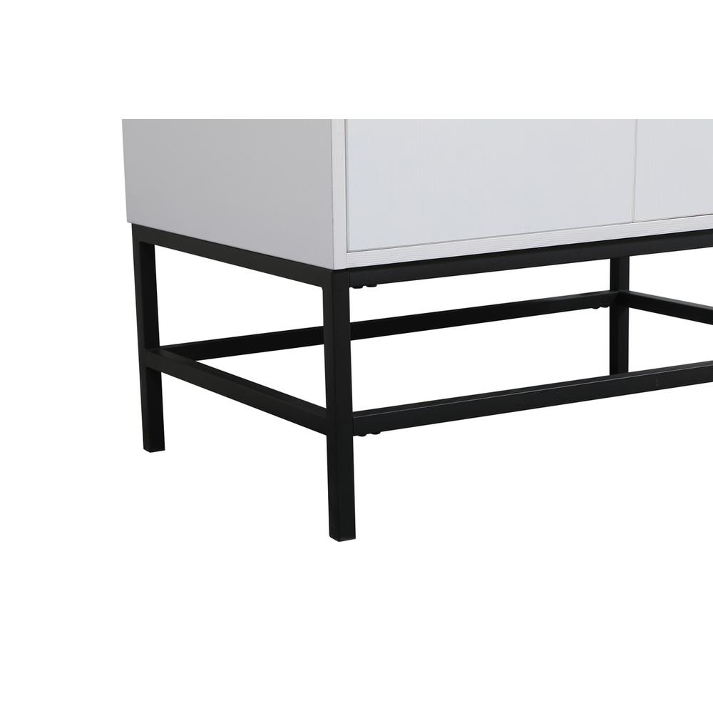 30 inch Single bathroom vanity in white with backsplash. Picture 13