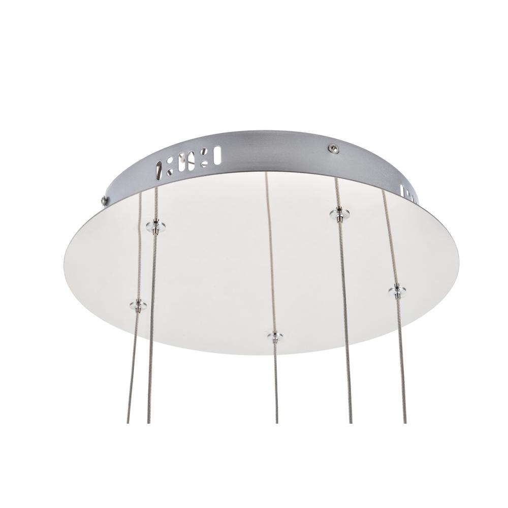 Polaris LED light Chrome Pendant Clear Crystal. Picture 5
