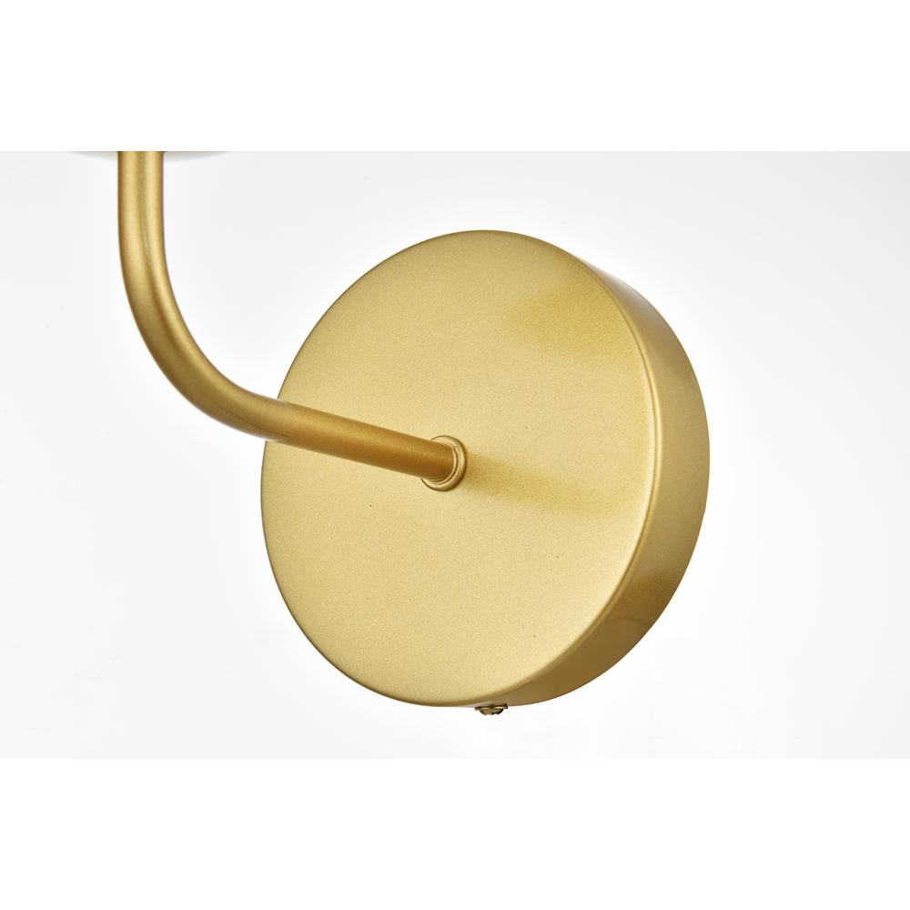 Genesis 1 light Brass and Clear Bath Sconce. Picture 6