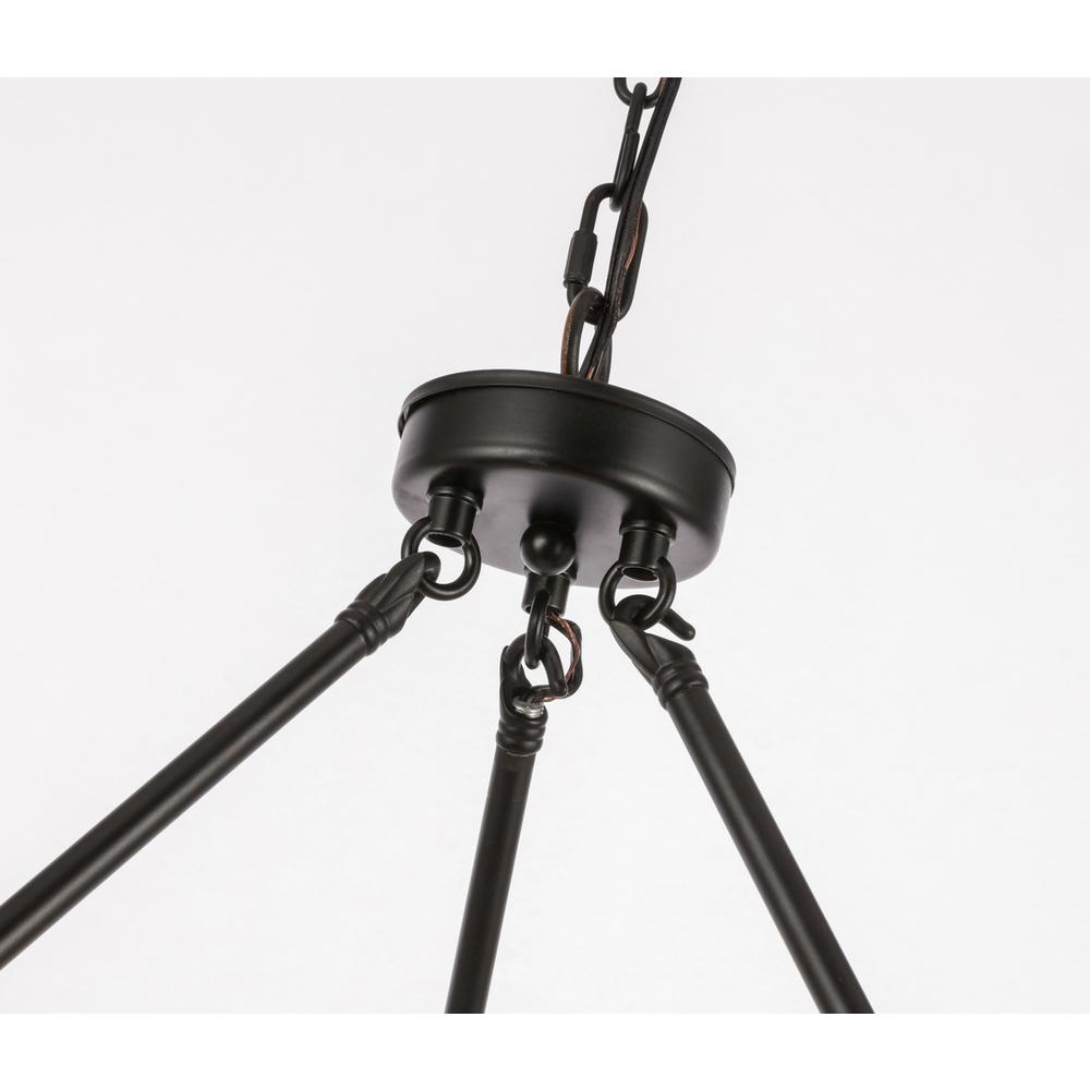 Maine 6 light Black chandelier. Picture 12