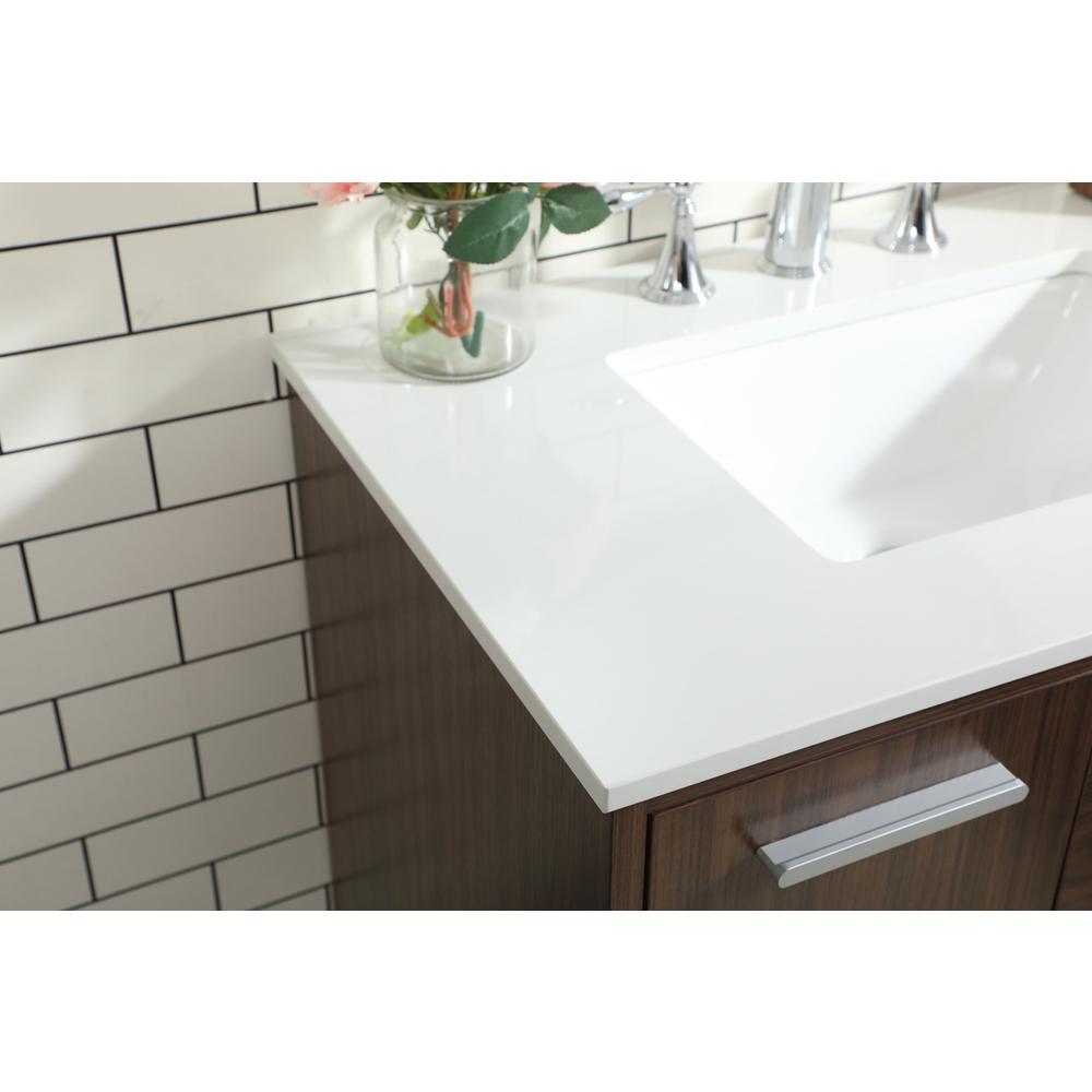 30 inch bathroom vanity in Walnut. Picture 5