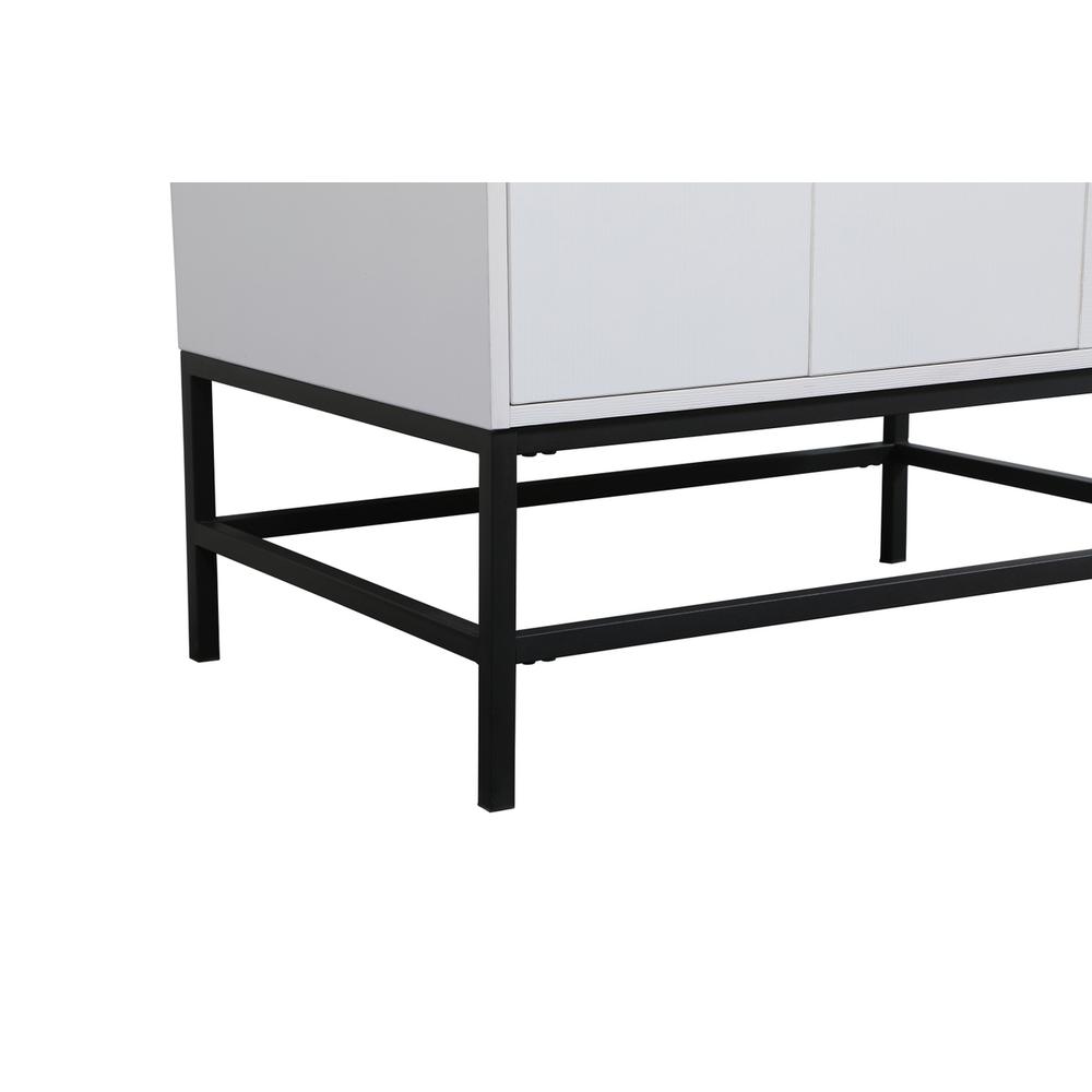 32 inch Single bathroom vanity in white with backsplash. Picture 13