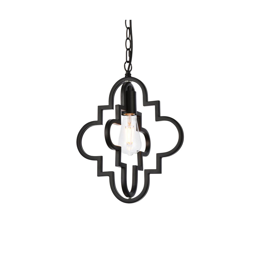Sandara 1 light pendant in black. Picture 2