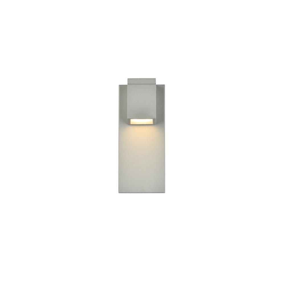 Raine Integrated LED wall sconce in silver. Picture 1