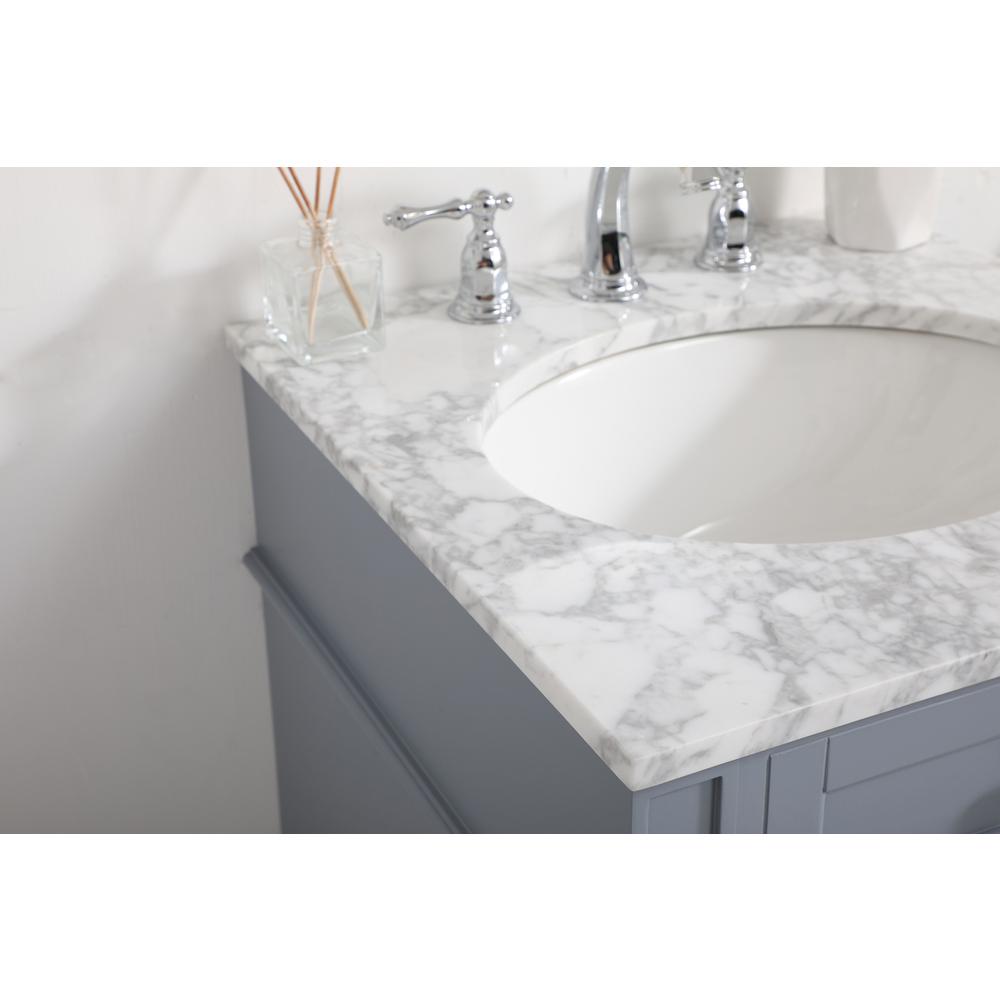 21 inch Single bathroom vanity in grey. Picture 5