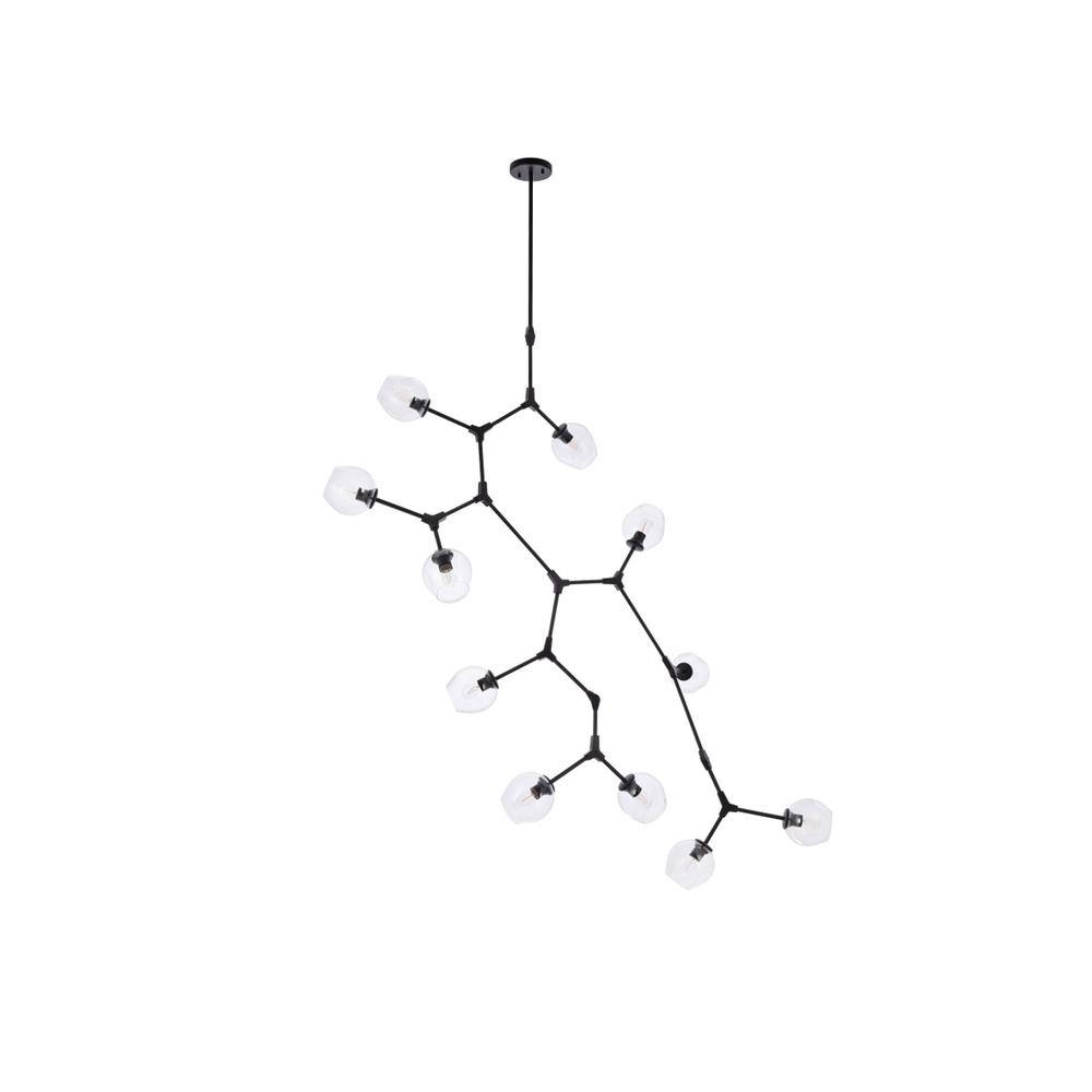 Cavoli 11 lights black chandelier. Picture 6