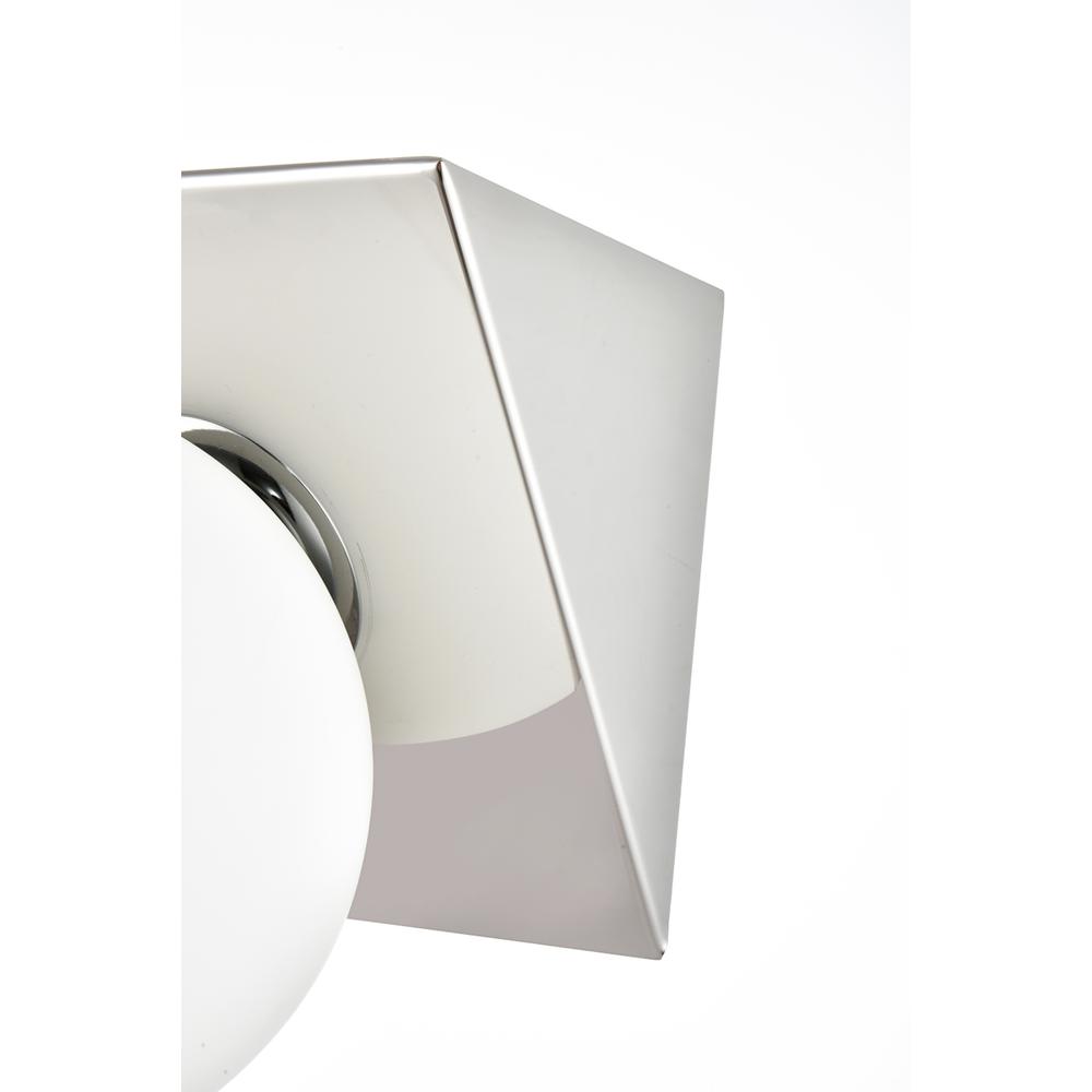 Jillian 2 light Chrome and frosted white Bath Sconce. Picture 4
