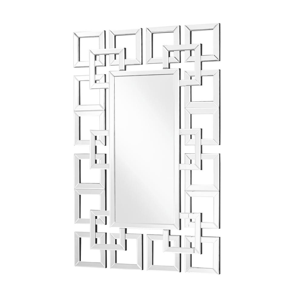 Sparkle 31.5 in. Contemporary Rectangle Mirror in Clear. Picture 1