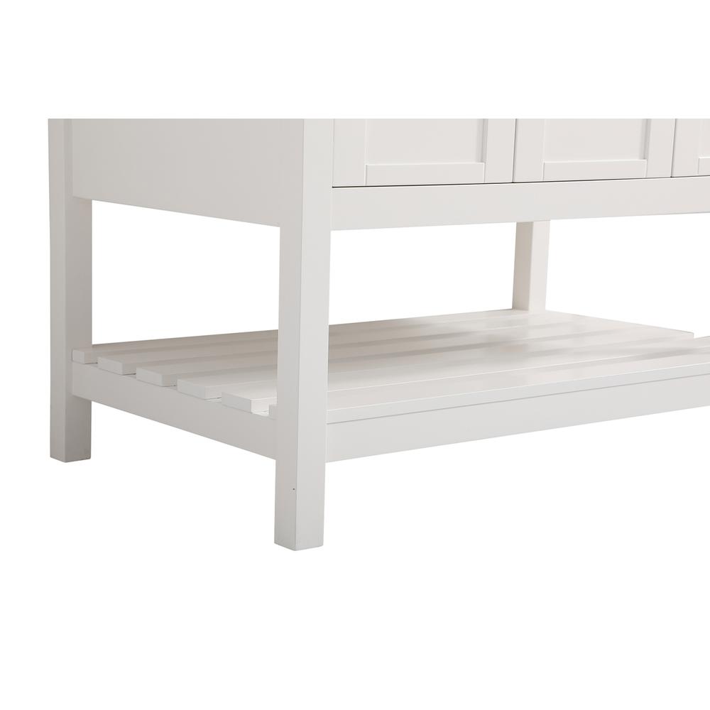 36 inch Single Bathroom Vanity in White with Backsplash. Picture 12