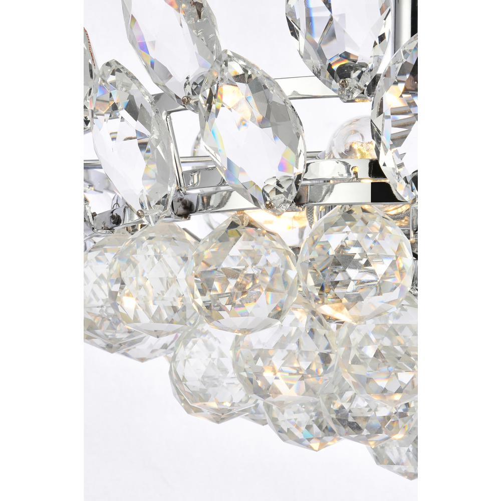 Emilia 14 inch flush mount in chrome. Picture 4
