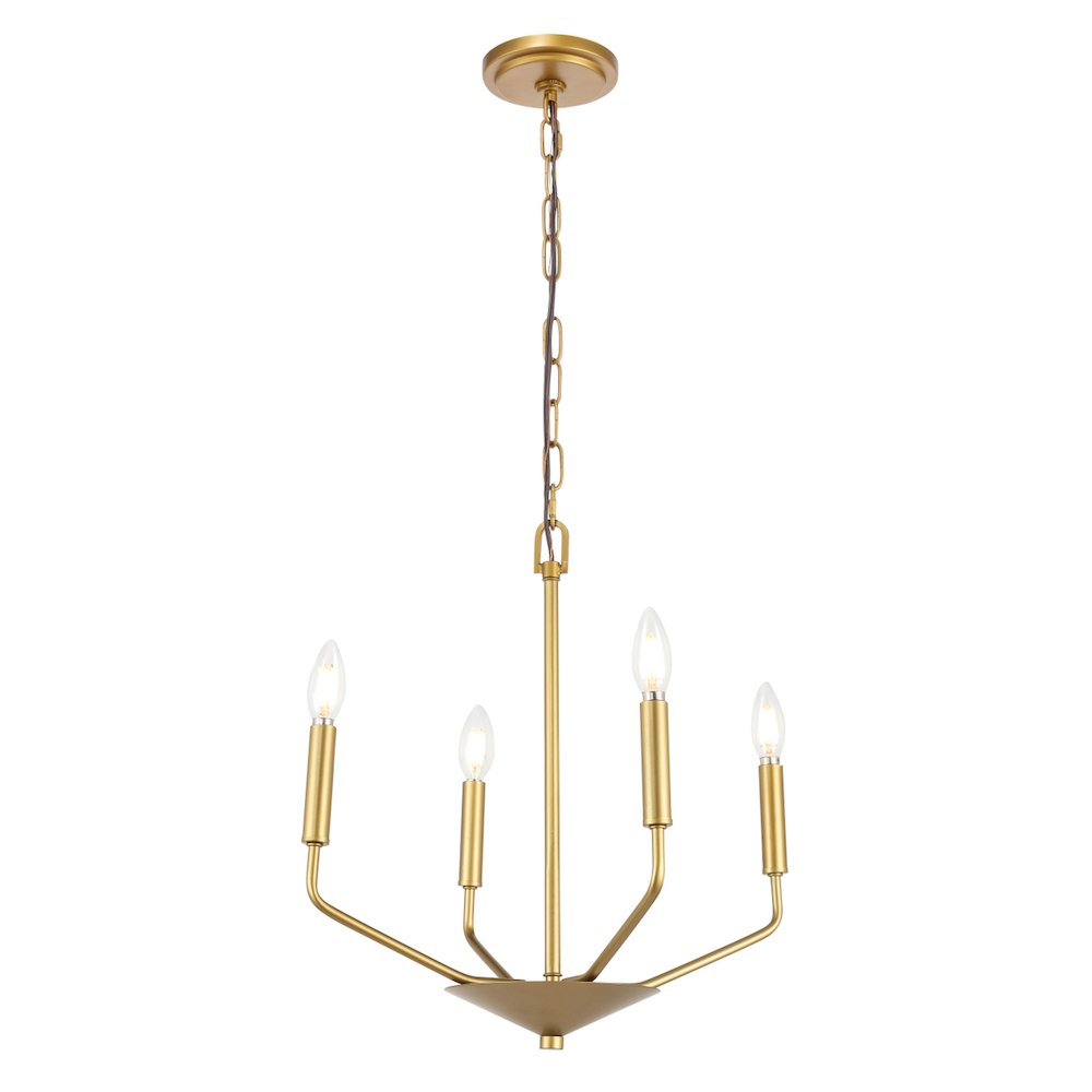 Enzo 4 Light Brass Pendant. Picture 7