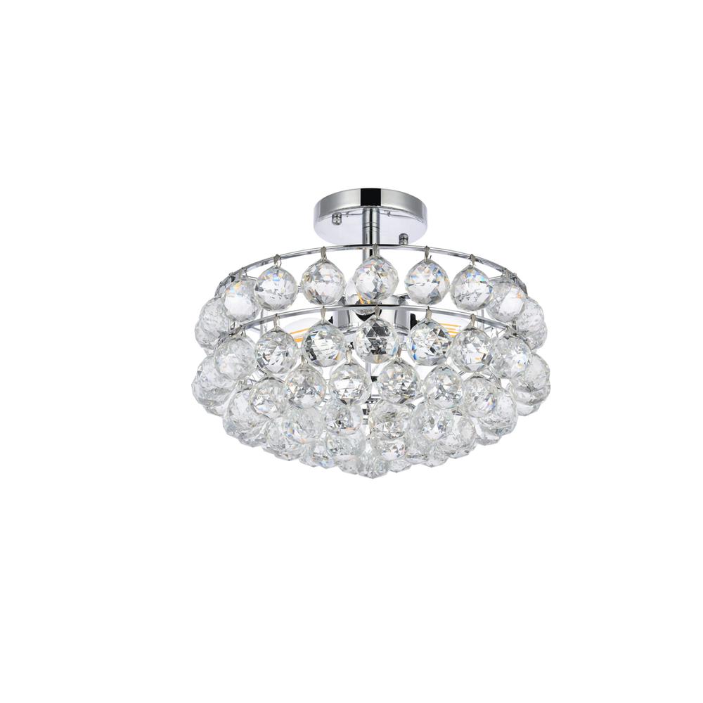 Savannah 14 inch flush mount in chrome. Picture 6