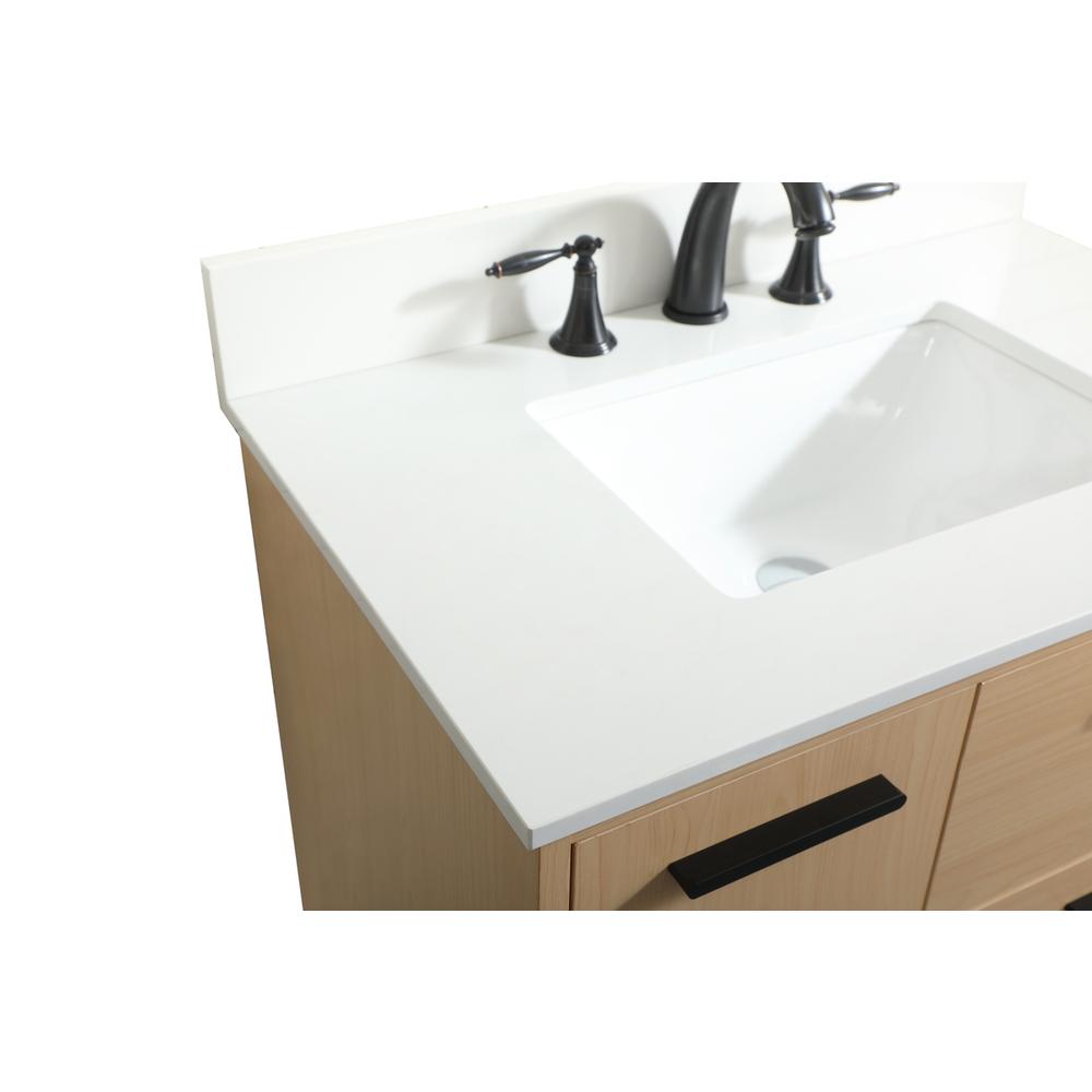 30 inch bathroom vanity in Maple with backsplash. Picture 11