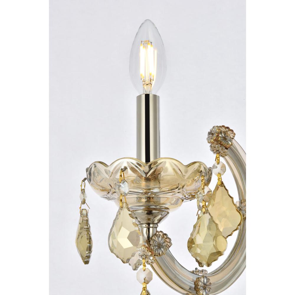 Maria Theresa 1 light Golden Teak Wall Sconce Golden Teak. Picture 3