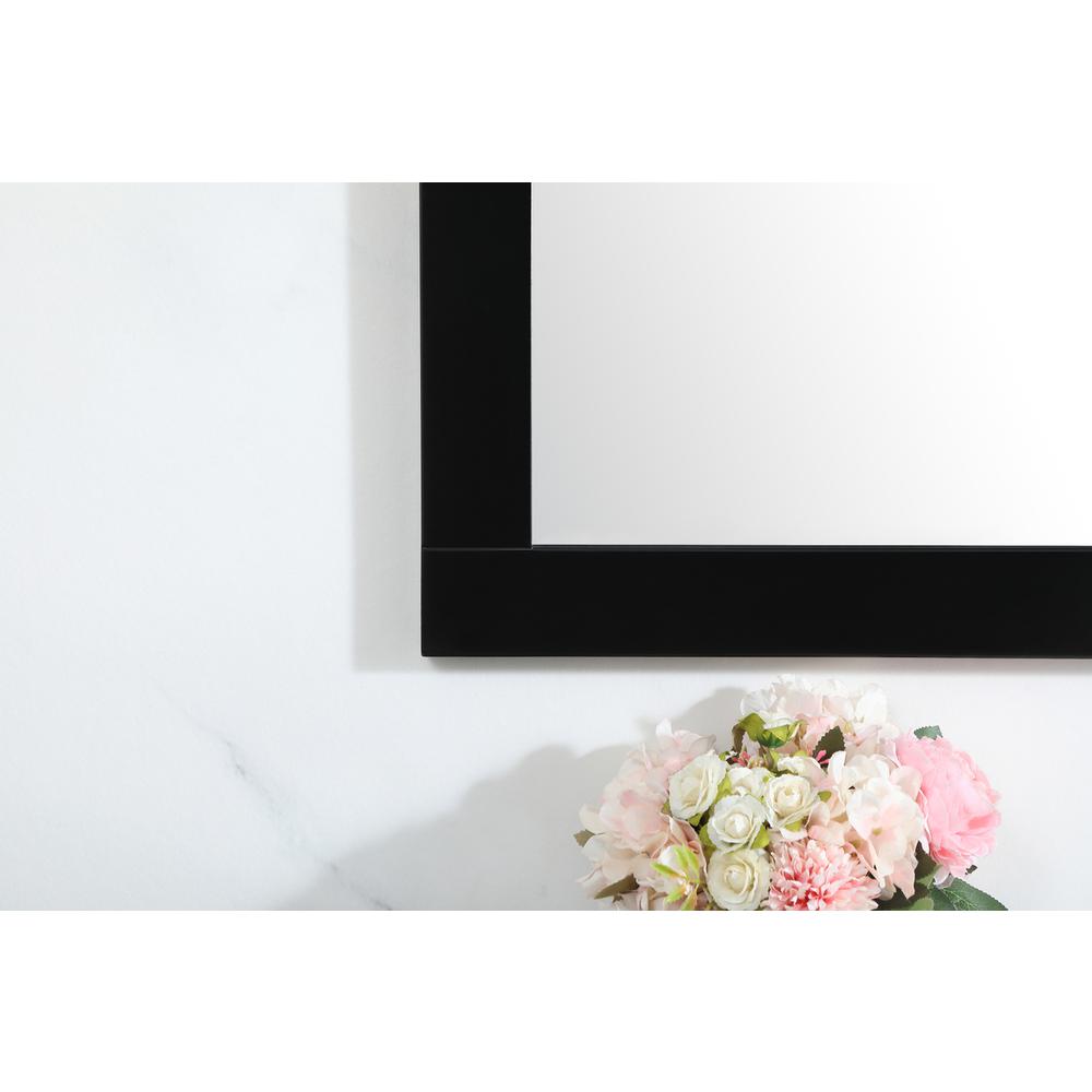 Aqua vanity mirror 60x36 inch in black. Picture 3