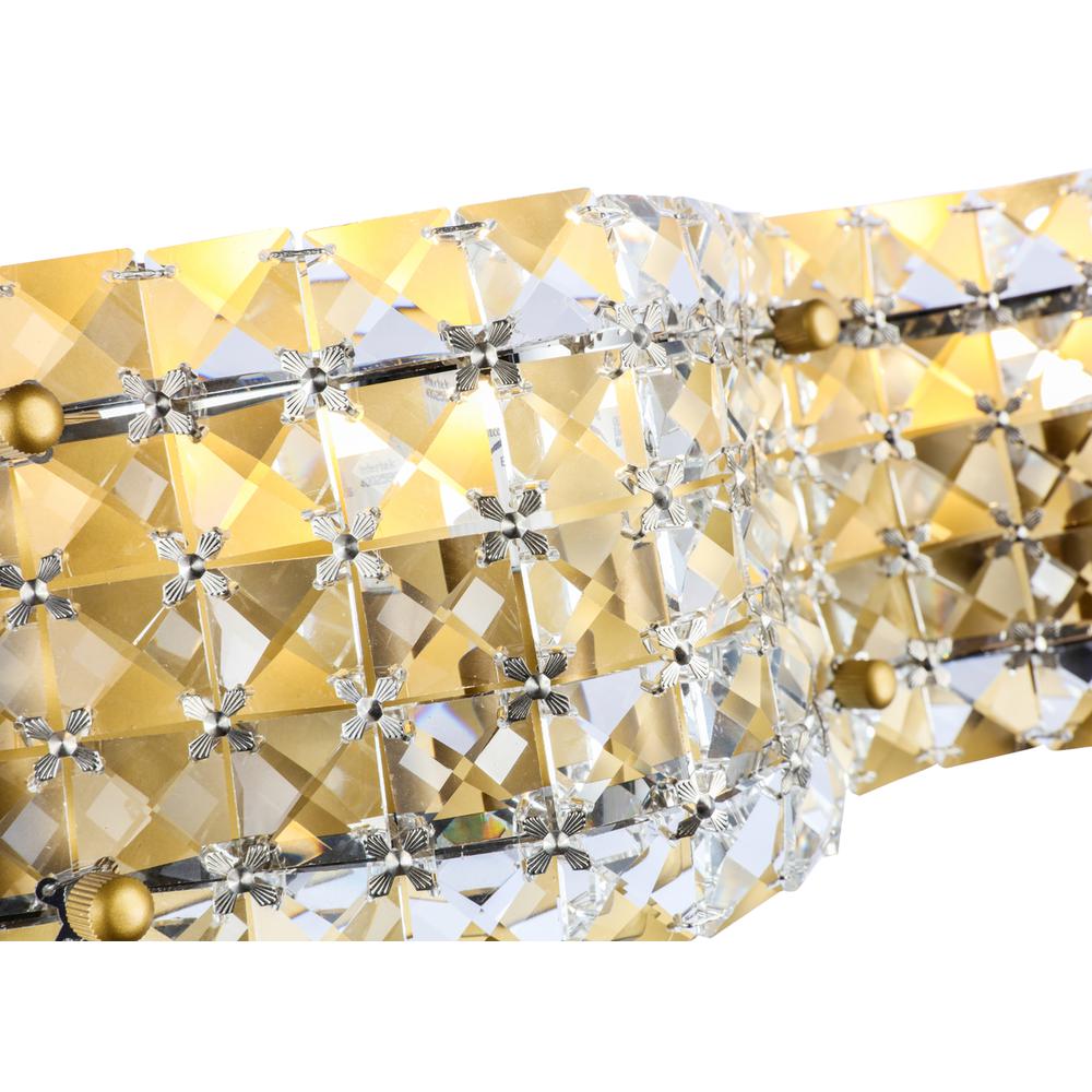 Ollie 4 light Brass and Clear Crystals wall sconce. Picture 12