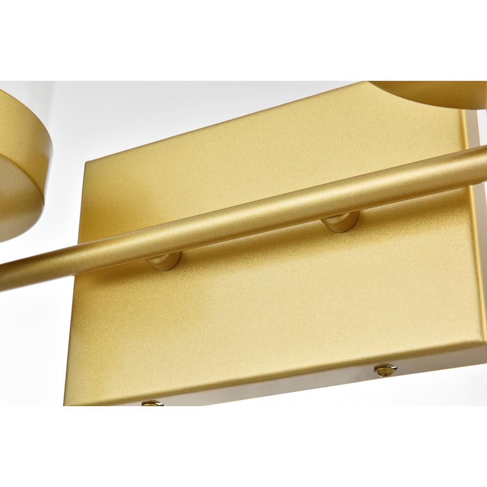 Benny 2 light Brass and Clear Bath Sconce. Picture 6